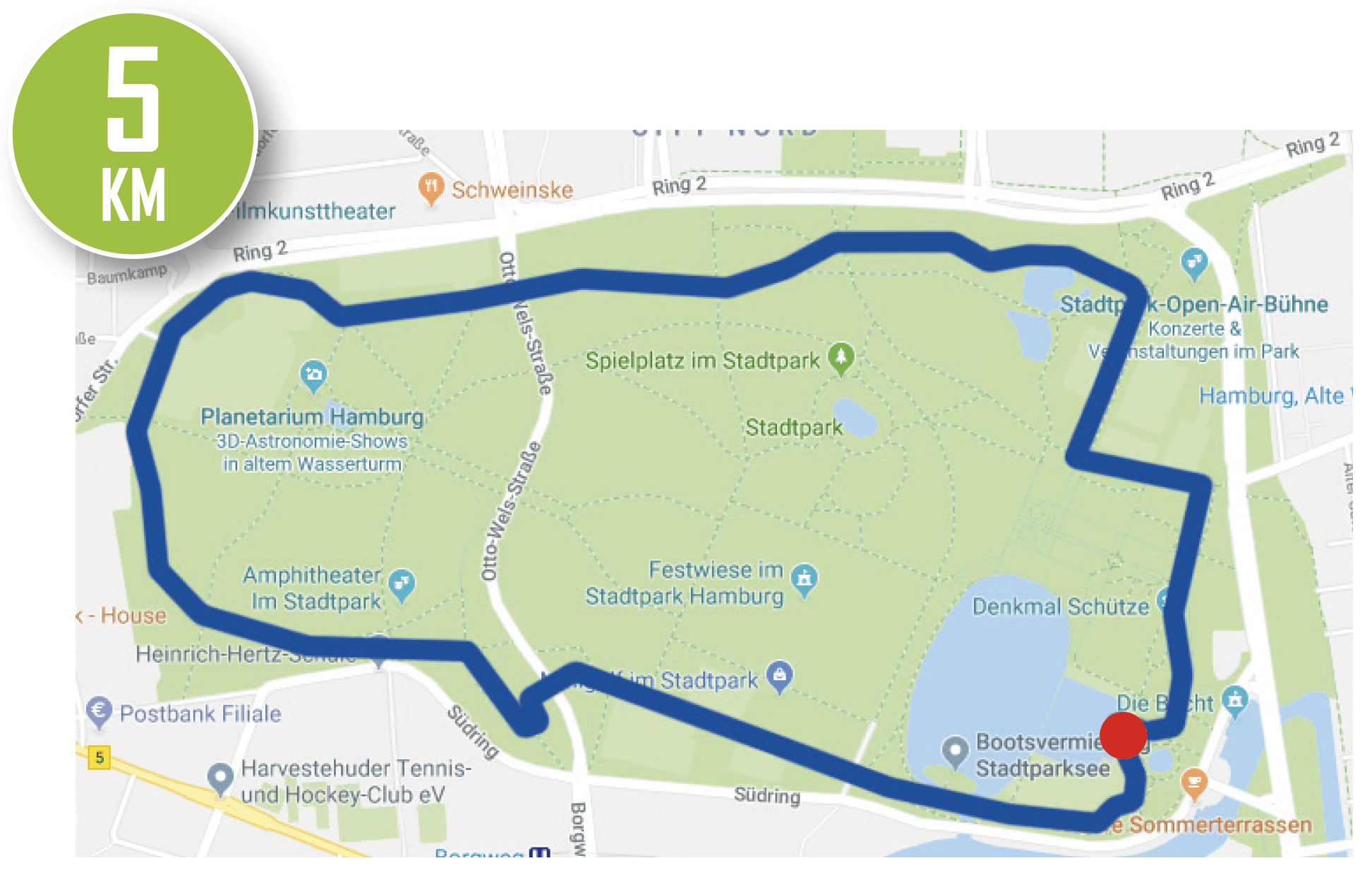 Stadtpark 5 km