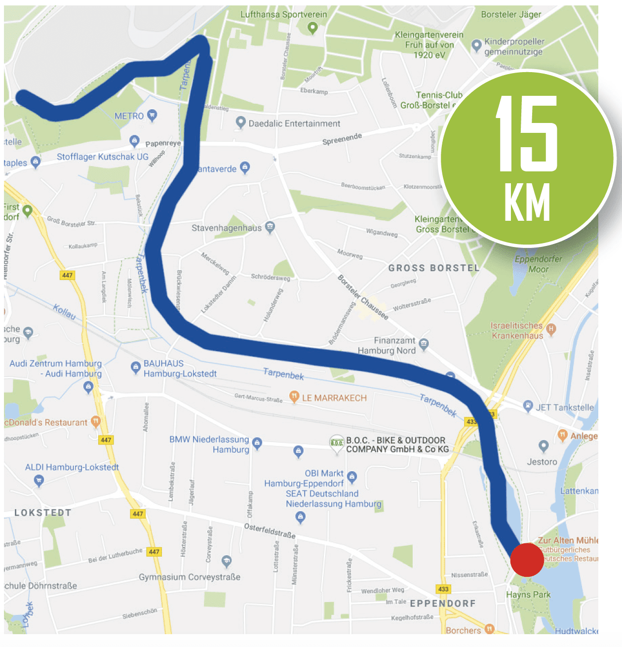 Haynspark 15 km
