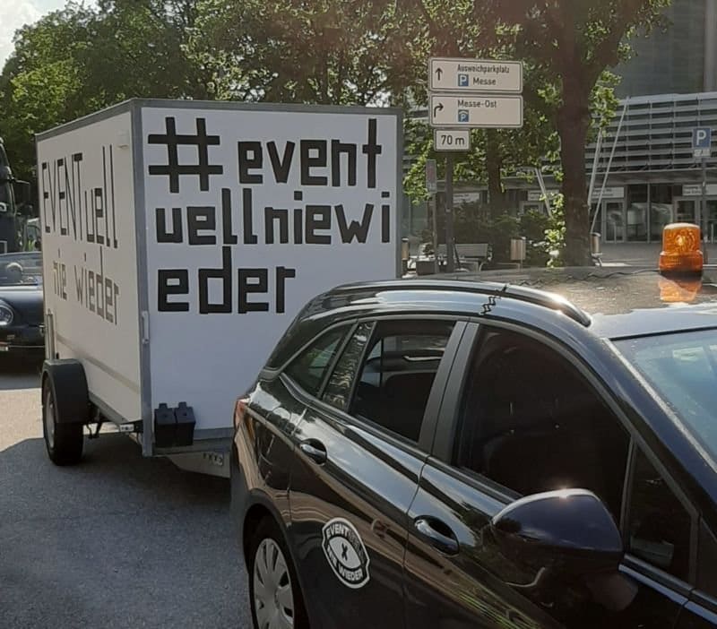 EVENTuell nie wieder: AUTO-DEMO für die Rettung der Kultur