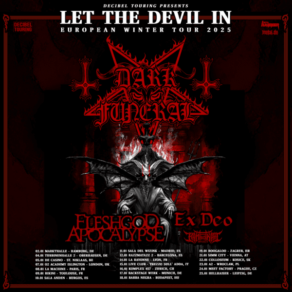 DARK FUNERAL, FLESHGOD APOCALYPSE, EX DEO und KAMI NO IKARI – ‚Let the Devil in“-Tour