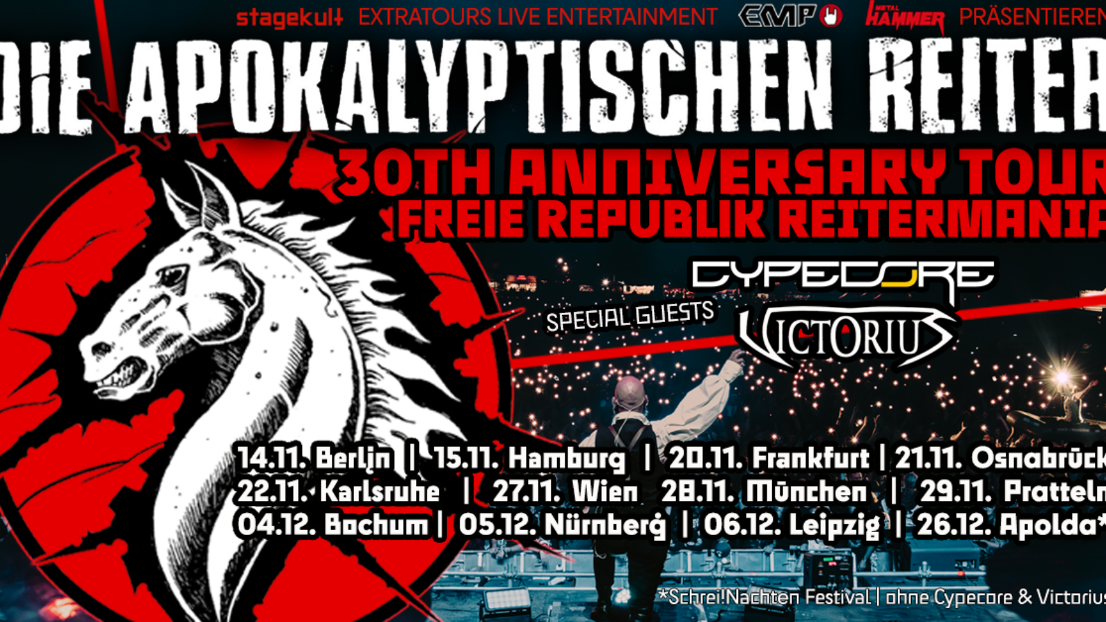 Die Apokalyptischen Reiter „Freie Republik Reitermania“ Tour 2025