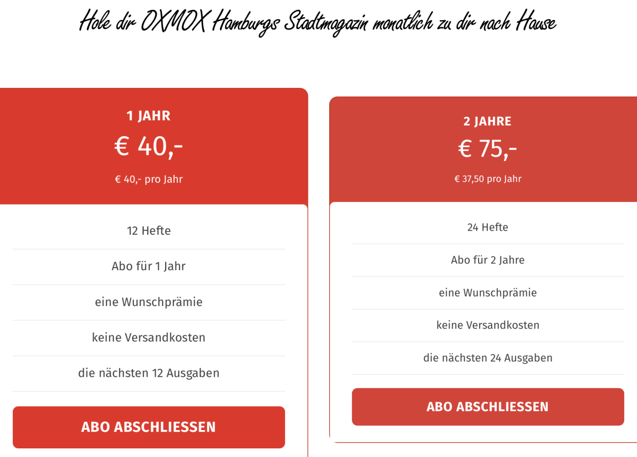 Bild des online Shops